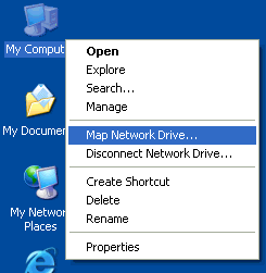 map drives option
